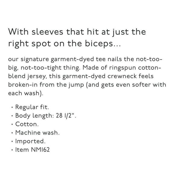 MADEWELL Allday Tee Men Small Ivory NEW Ivory Garment Dyed Cotton Regular NM162 - Picture 2 of 11